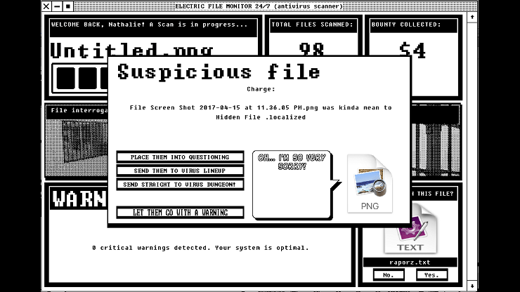 electric file monitor
