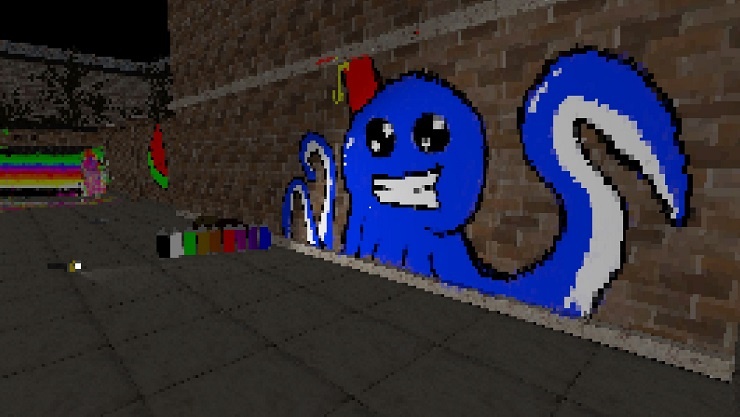 bombing graffiti sandbox