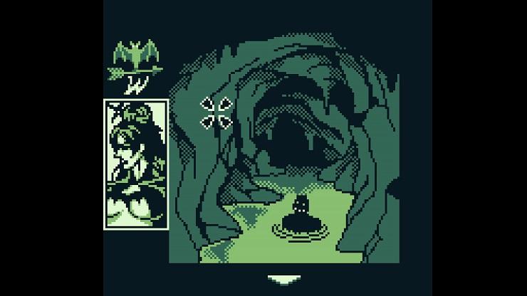 Batty Zabella - a grinning dark ghoul smirks while sitting in a pool