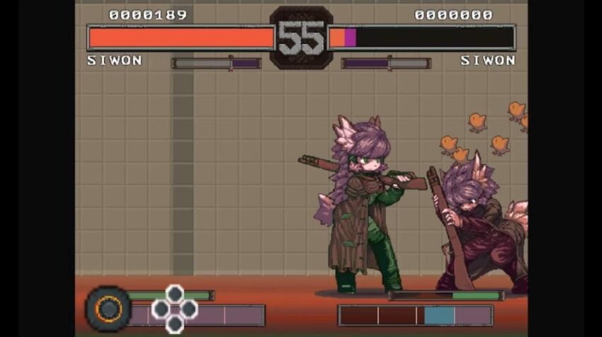 MOFUMOFUSENSEN - a humanoid animal stands in front of a dazed opponent