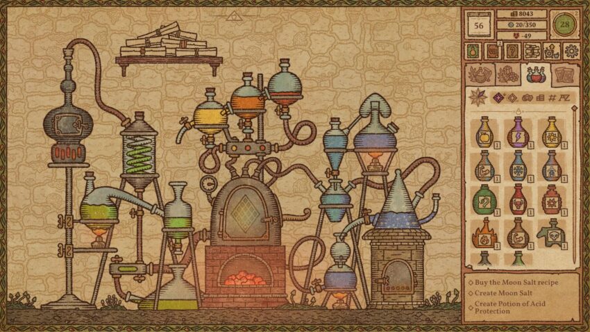 a strange apparatus for distilling potions