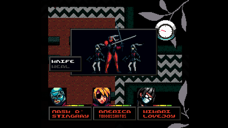 Hartblood Hotel - two schoolgirls with guns and a robot ninja block your path