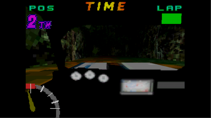 darso roads - an interior view of a car driving though the woods at night.