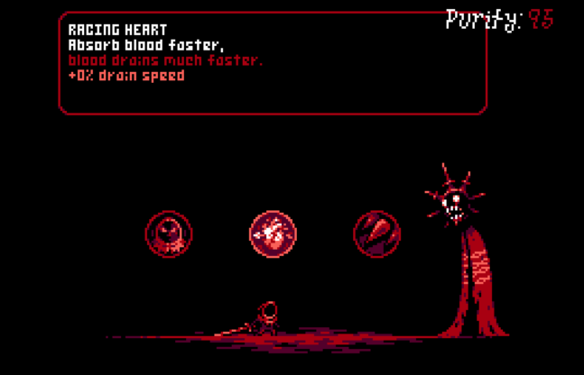 Ichorous - A Mysterious creature in a red robe offers you powerful symbols.