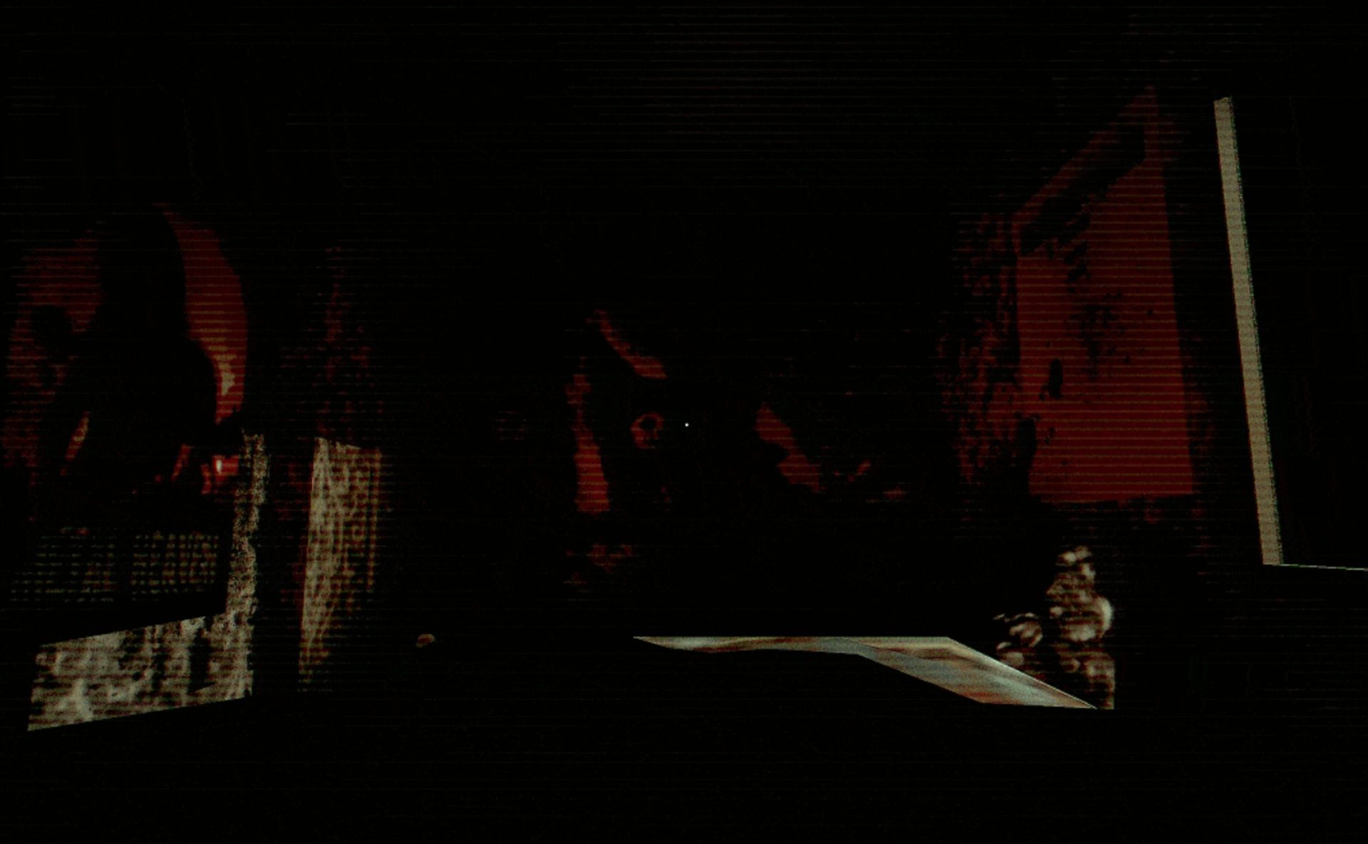 paperents - Some unsettling faces are surging from the wall toward your bed.