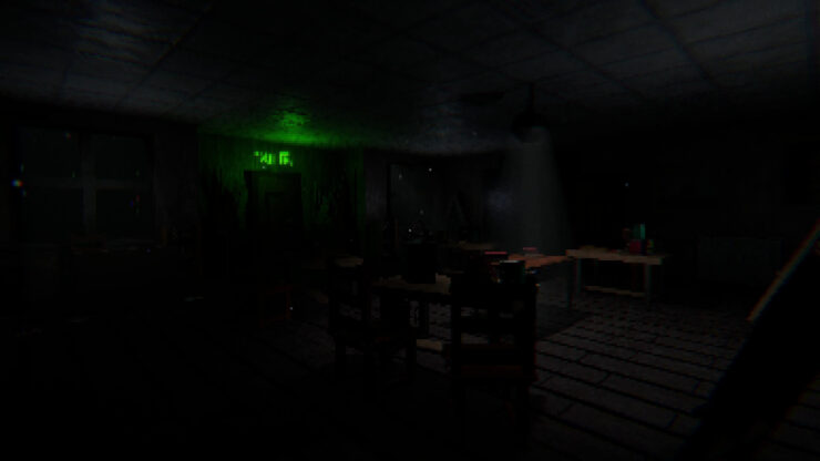 RUMOUR - A dark room with a small green light beckoning to you from a corner.