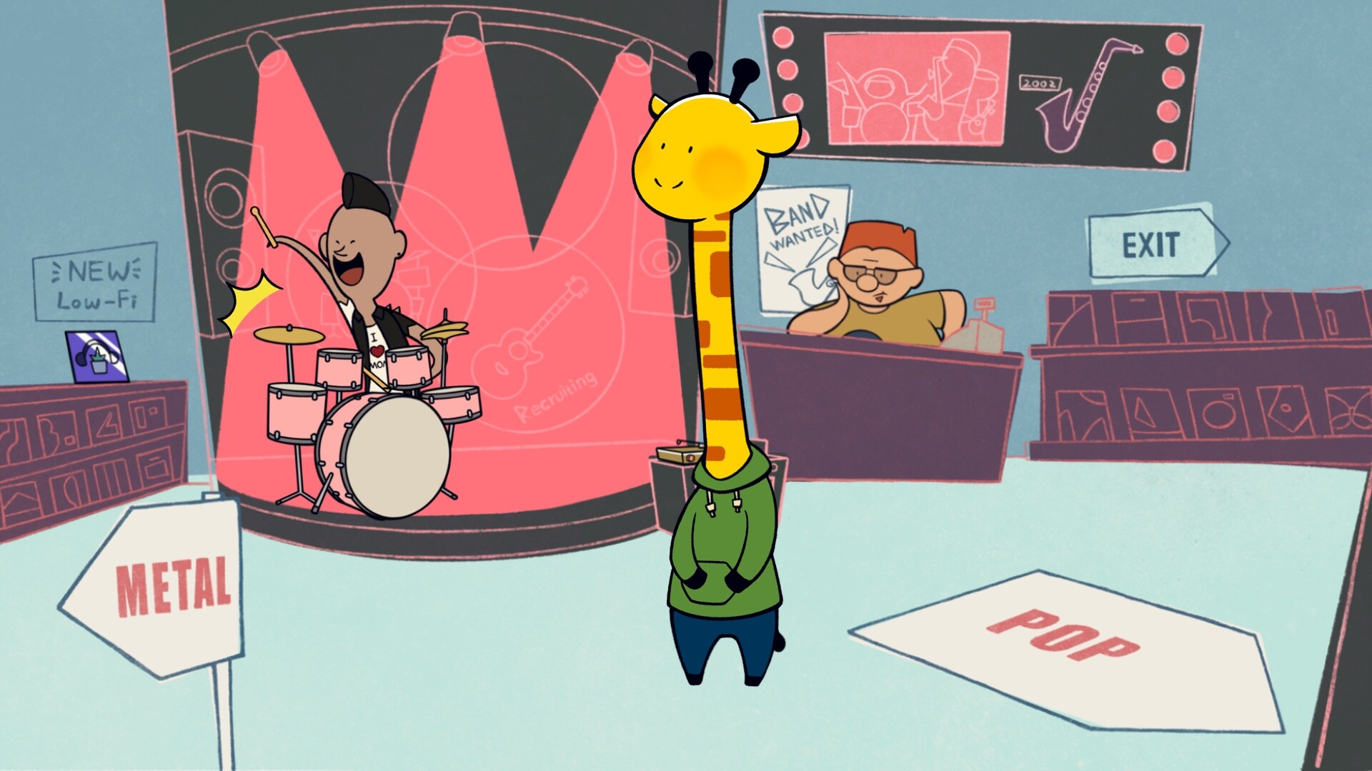 ‘Asocial Giraffe’ Needs You to Avoid Being Noticed