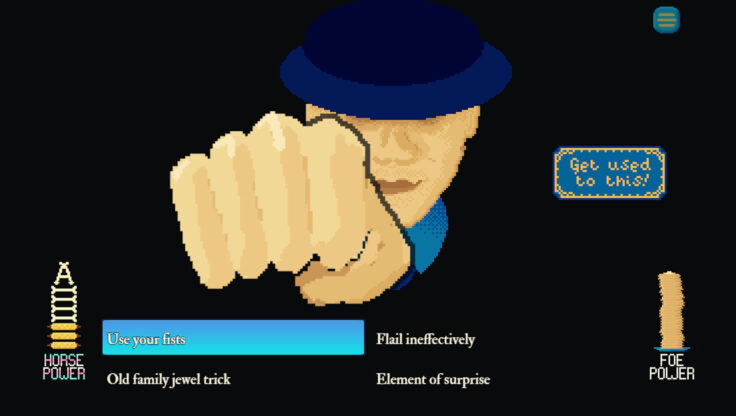 Trans Theft Horso - A person swings their fist at you in first person.